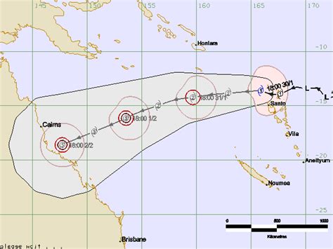 Tropical Cyclone Yasi track map | Pete