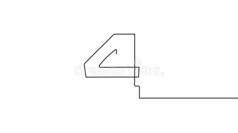 Continuous Line Numerals Video Arabic Numbers In Hand Drawn Style With