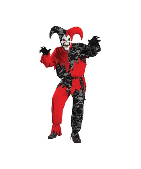 Clown Sinister Jester Adult Costume Men Costumes