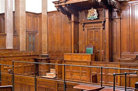 View Of Crown Court Room Inside St Georges Hall Liverpool Uk Royalty