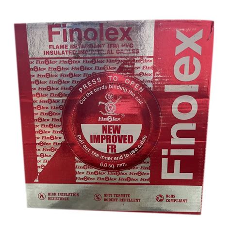 6 Sqmm Finolex FR Industrial Wire Roll Length 90 M At Rs 2700 Roll In