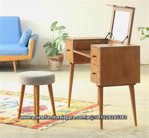 Meja Rias Jati Minimalis Retro Jepara Arjuna Furniture Jepara Mebel