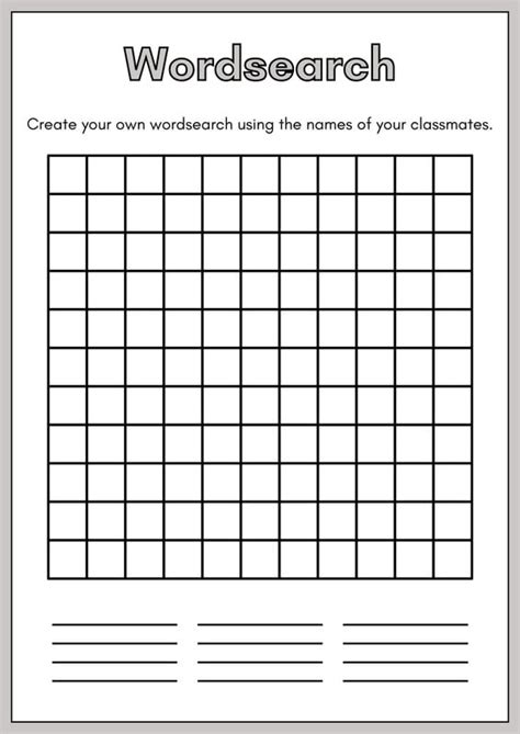 Free Printable Word Search Worksheet Templates Canva