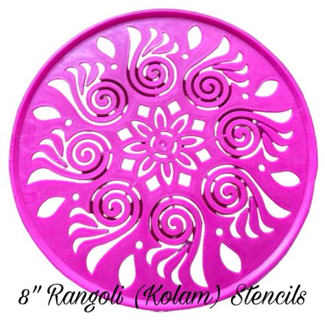 8 Rangoli Kolam Stencils DIY Tool Shopee Malaysia