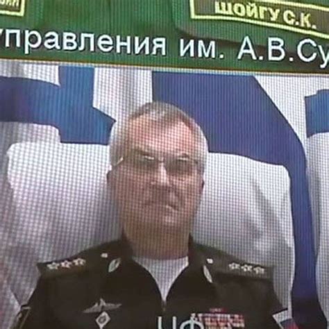 Russian Admiral Viktor Sokolov shown on video call after Ukraine said ...