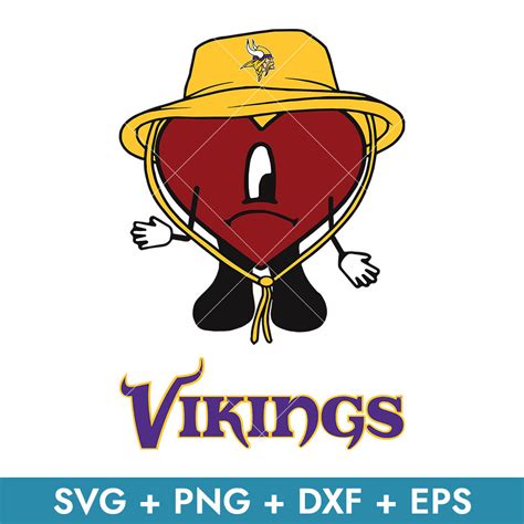 Bad Bunny Minnesota Vikings Svg Minnesota Vikings Svg Bad Inspire