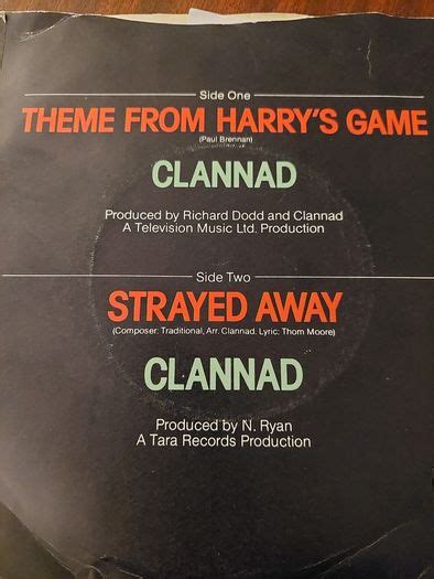 Clannad Theme From Harrys Game 7 Inch Vinyl For Sale in Dun Laoghaire, Dublin from emmeto