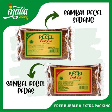 Jual Bumbu Pecel Instan Pecel Enak Eco Pedas Sedang Gr Shopee