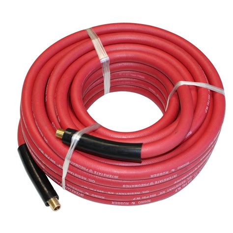 Interstate Pneumatics HA44 025ES 1 4 Inch 25 Ft Red Rhino Rubber Hose