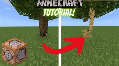 Minecraft Tutorial Como Fazer Uma Rvore Inteira Quebrar Quando