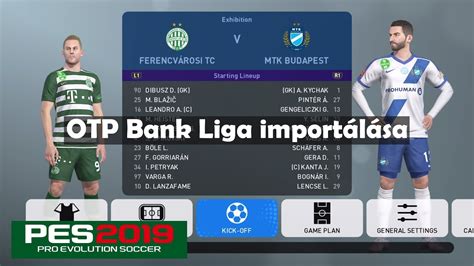 PES 2019 OTP Bank Liga importálása YouTube