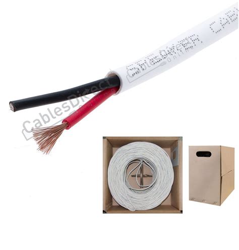 Cables Direct Online Ft White Speaker Cable Awg Wire Cl In Wall