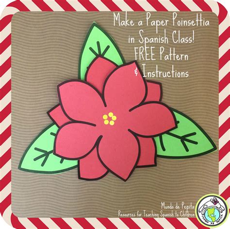 Poinsettia Crafts For Kindergarten