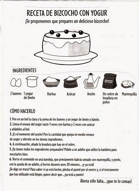 Texto Instructivo Receta De Cocina Para Ninos Con Dibujos Modafinil24