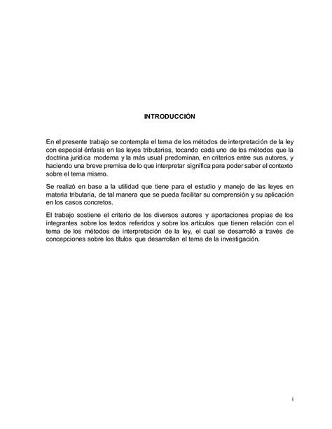 Métodos de Interpretación de la Ley Tributaria Guatemala PDF