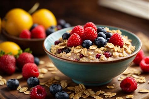 Oatmeal With Fruits And Berries Free Stock Photo - Public Domain Pictures