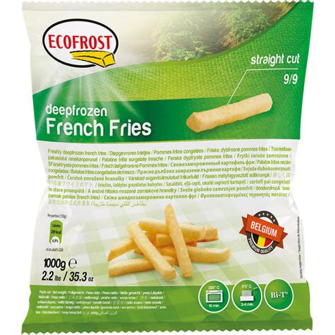 Batata Palitos 9x9 10 X 1 Kg Ecofrost MercaChefe