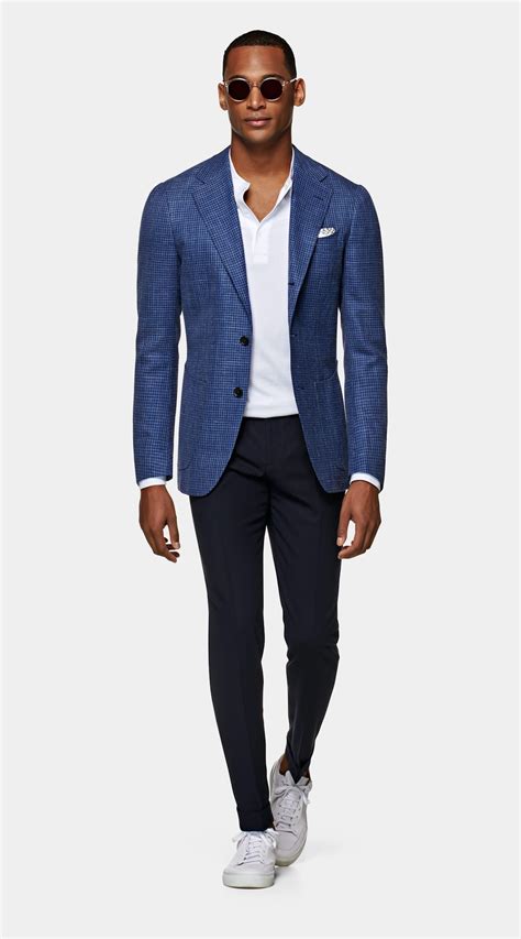 Blue Blazer Outfit Men Blazer Outfits Men Outfit Men Casual Blazer Fashion Suit Supply