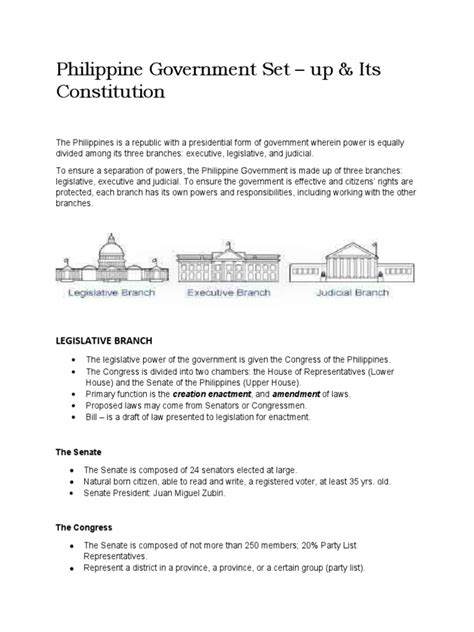 An Overview of the Philippine Government System and Structure with ...