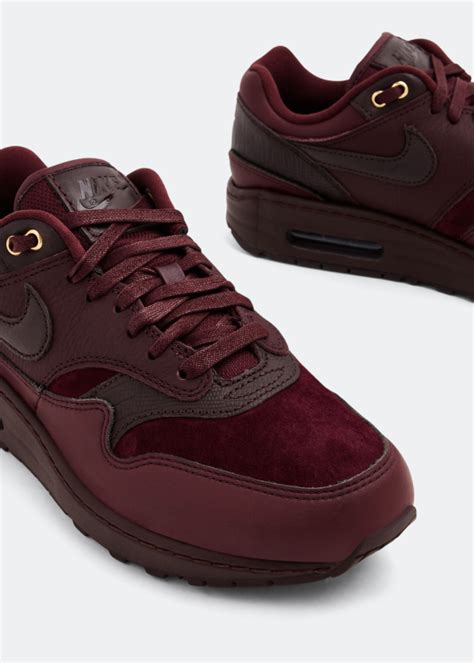 Nike Air Max 1 Burgundy Crush Sneakers For Women Burgundy In Ksa