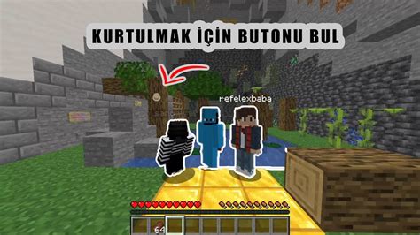 Babamla Gİzlİ Butonu Bul Mİnecraft Buton Bulmaca Youtube