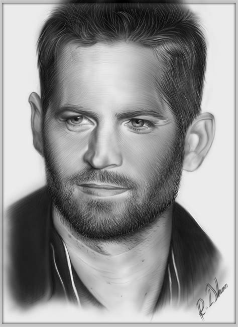 Artstation Paul Walker Digi Sketch