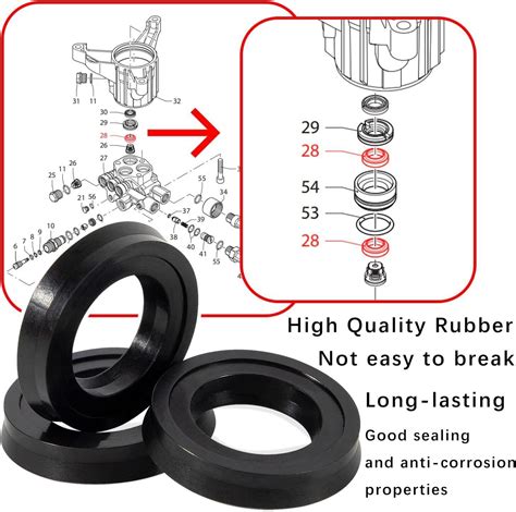 Washer Pump Water Seal Kit For Annovi Reverberi Rmw G Srmw