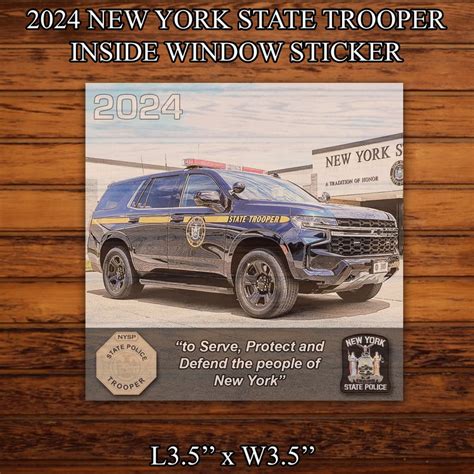 Nysp New York State Police Nysp Inside Window Decal Sticker