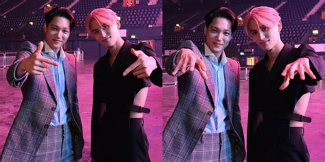 Definisi Fanboy Sukses Ini Potret Taeyang SF9 Foto Bareng Kai EXO Di