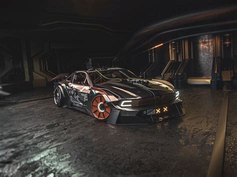 Ford Mustang "Cyber Boss" Shows Amazing Retro-Futuristic Design