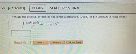 Solved 22 [ 1 Points Details Scalcet7 5 5 006 Mi