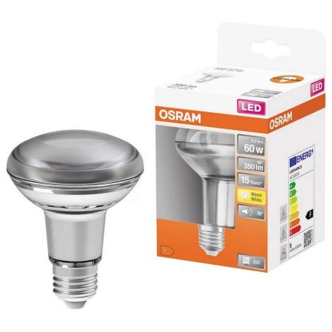 LED Reflektor izzó R80 E27 4 3W 230V 2700K Osram lampak hu