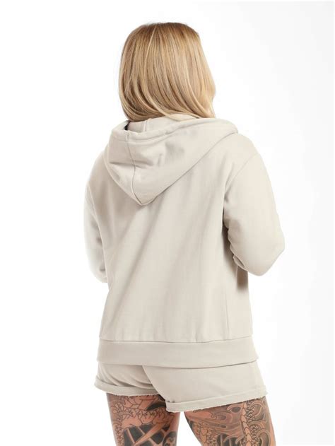 Brooklyn Industries Womens Summer Zip Up Hoodie In Luna Rock Womens