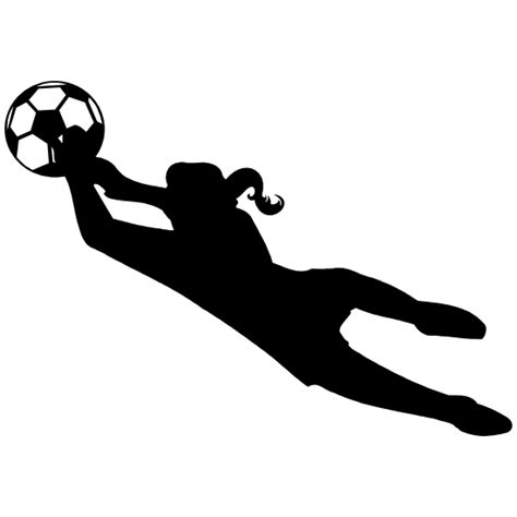 Girl Soccer Goalie Sticker