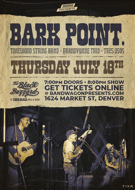 Bark Point Tonewood Brandywine Trio Tres Osos Tickets At The Black