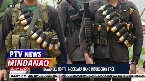 Davao Del Norte Gideklara Nang Insurgency Free YouTube