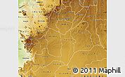 Physical Map Of Huila