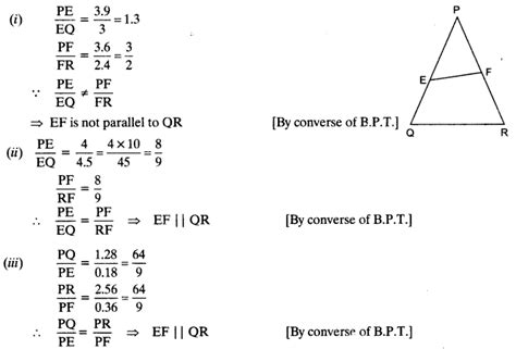 Ncert Solutions For Class Maths Chapter Triangles Ex