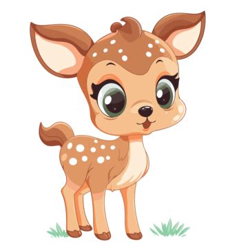 Oh Dear Clipart Cartoon Deer Standing On A White Background Vector, Oh ...