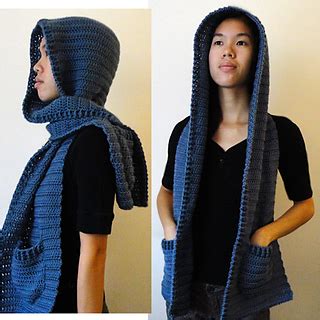 Ravelry Hooded Scarf Version 2 Pattern By Rachel Choi