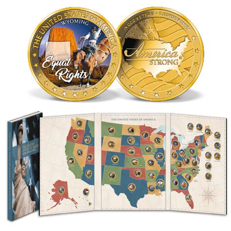 America Strong Commemorative Coin Set Gold Layered Gold American Mint