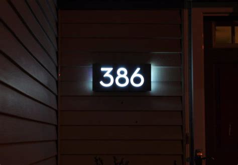 Led House Numbers, Modern House Number, Sign Lighting, Modern Lighting ...