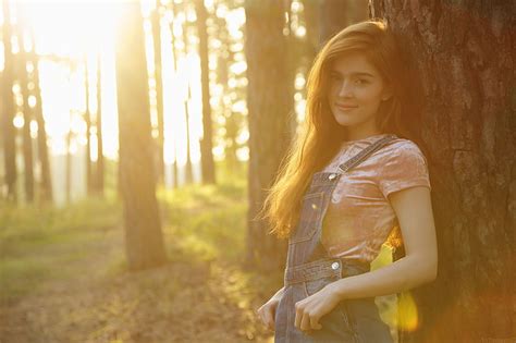 HD Wallpaper Women Jia Lissa VivThomas Women Outdoors Forest