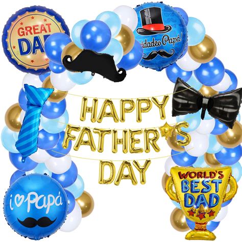 Happy Fathers Day Balloon Arch Garland Kit Fathers Day Party