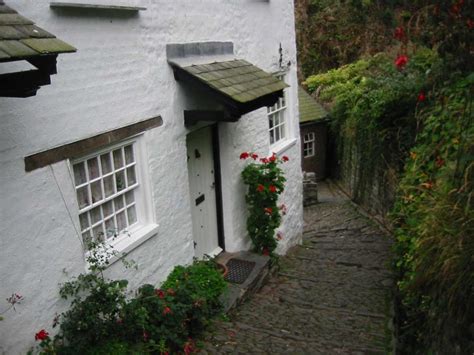 Clovelly Cottage Flowers And Steps Devon Guide