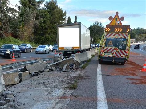 Accident impressionnant près de Nice sur l autoroute A8 la