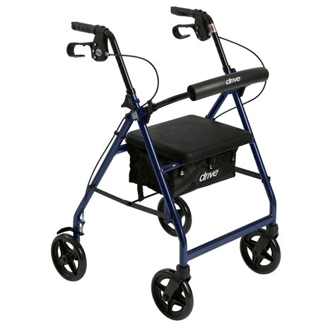 Drive Medical Aluminum Rollator Walker With Casters