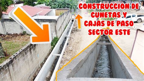 Construcci N De Cunetas Y Cajas De Paso Sector Este Youtube