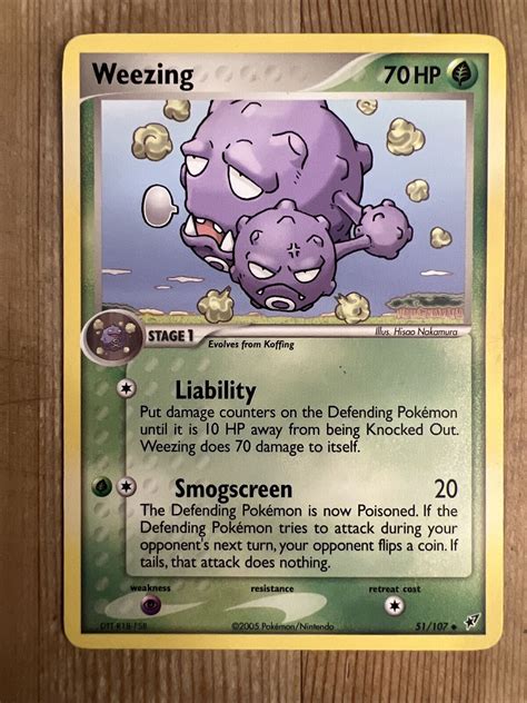 Pokémon Tcg Weezing Ex Deoxys 51107 Regular Uncommon For Sale Online