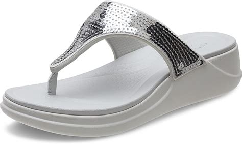 Amazon Crocs Women S Boca Wedge Flip Flops Platform Sandals